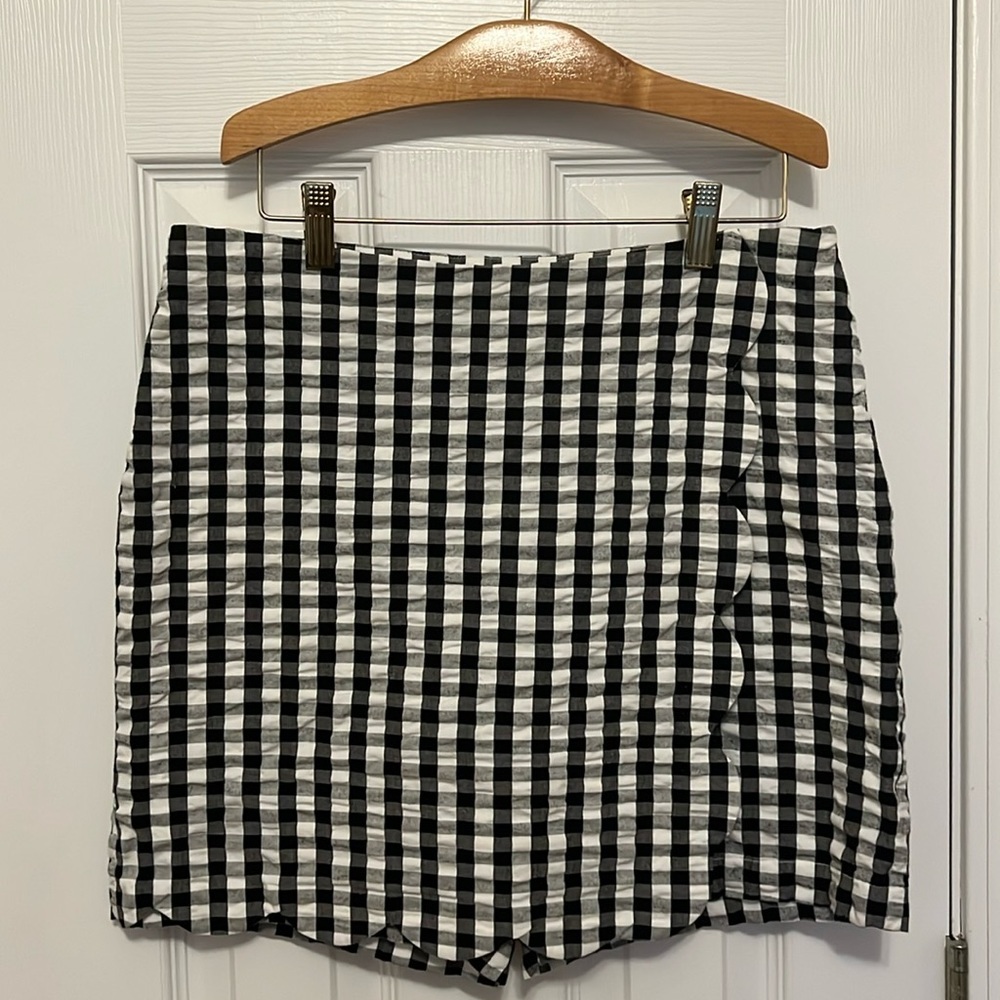 🖤Talbots Gingham Check Shirt/Skort Size 6